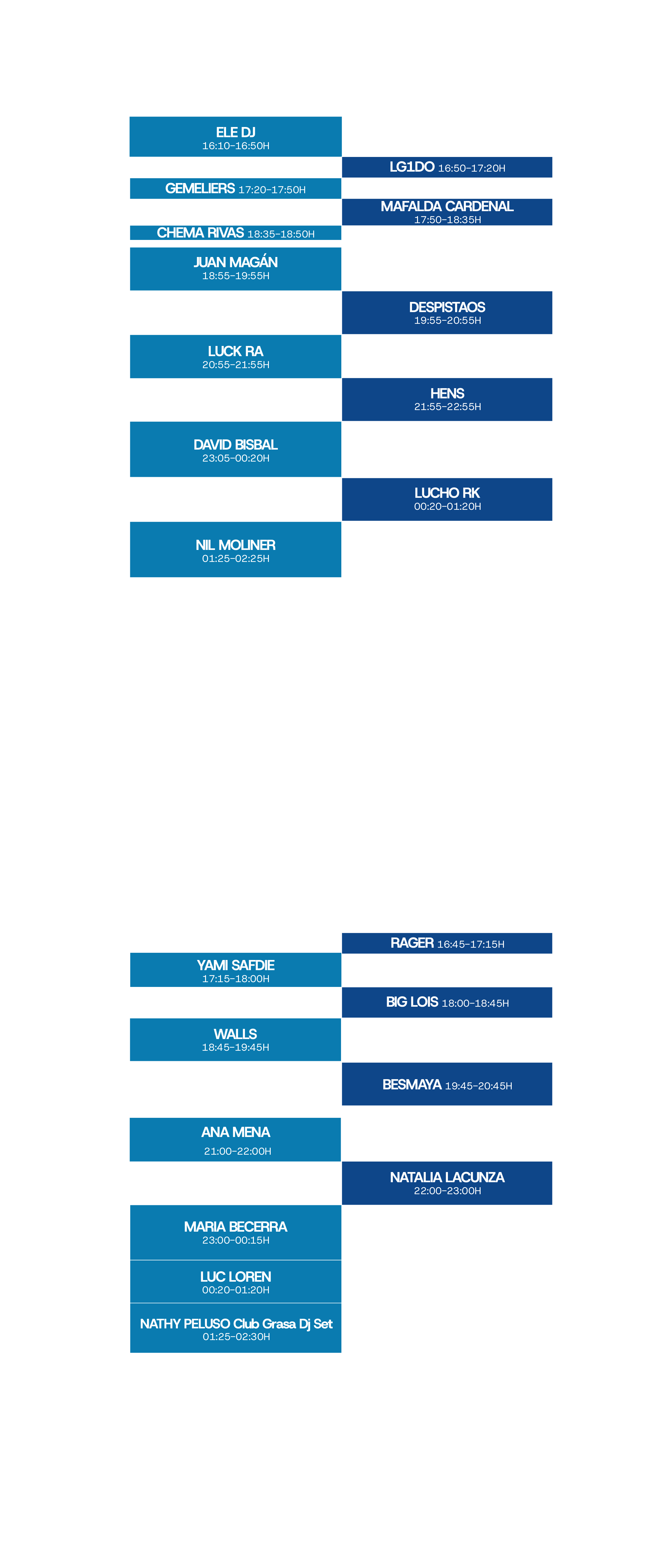 Horarios Big Sound Pontevedra 2026 Mobile